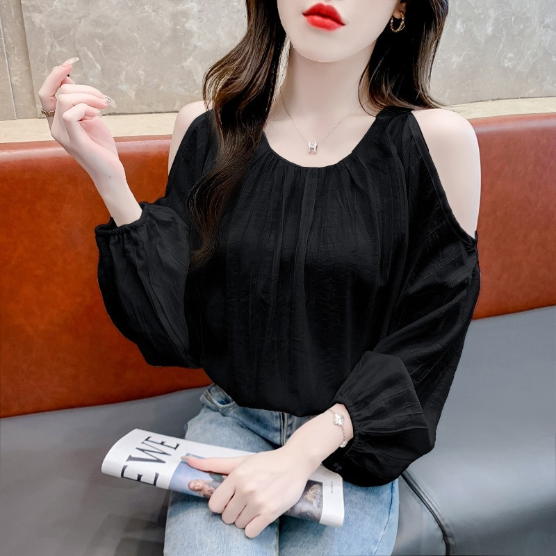 Áo blouse voan dài tay kiểu Pháp dành cho nữ, mẫu mới xuân/hè thời thượng,trẻ trung và xinh đẹp,phù hợp đi làm đi chơi