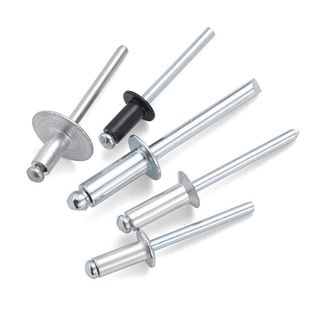 Đinh tán lõi nhôm Đinh tán sắt Loại mở Đầu tròn Mũ lớn Đinh tán đầu chìm M2 / 2.4 / 3 / 4 / 5 / 6mm