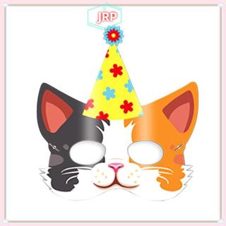 JRP Trẻ Em Sinh Nhật Hoạt Hình Mặt nạ Mèo Mặt nạ Thú Cưng Dễ Thương Mèo Trang Trí Tiệc Cho Bé Tắm Tiệc Trang Trí Mặt Tiếp Liệu JRP