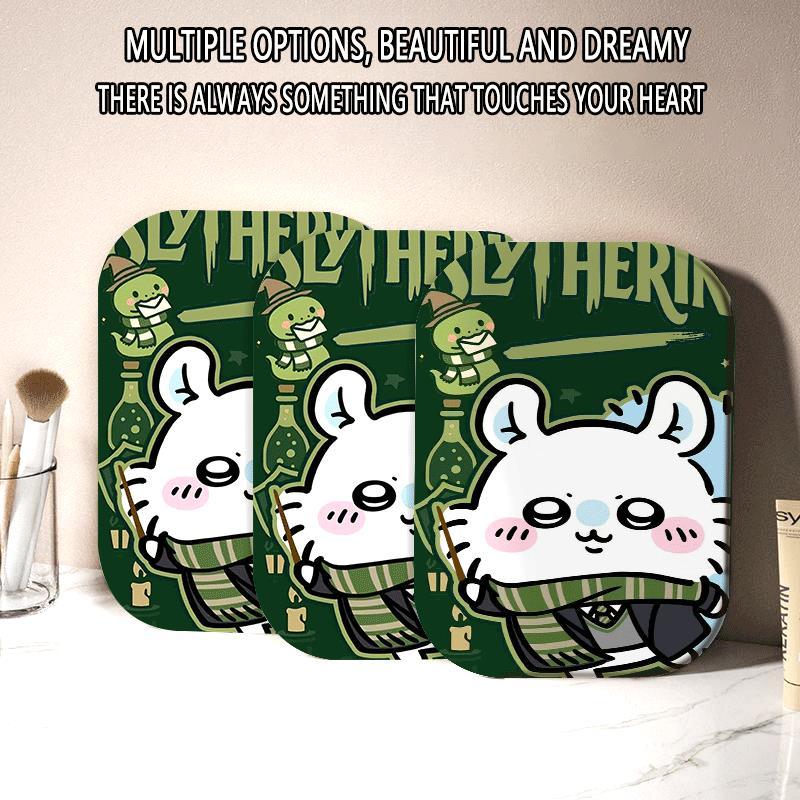 Chiikawa Slytherin Gương Trang Điểm Gập Đa Năng, Phù Hợp Dùng Văn Phòng Du Lịch