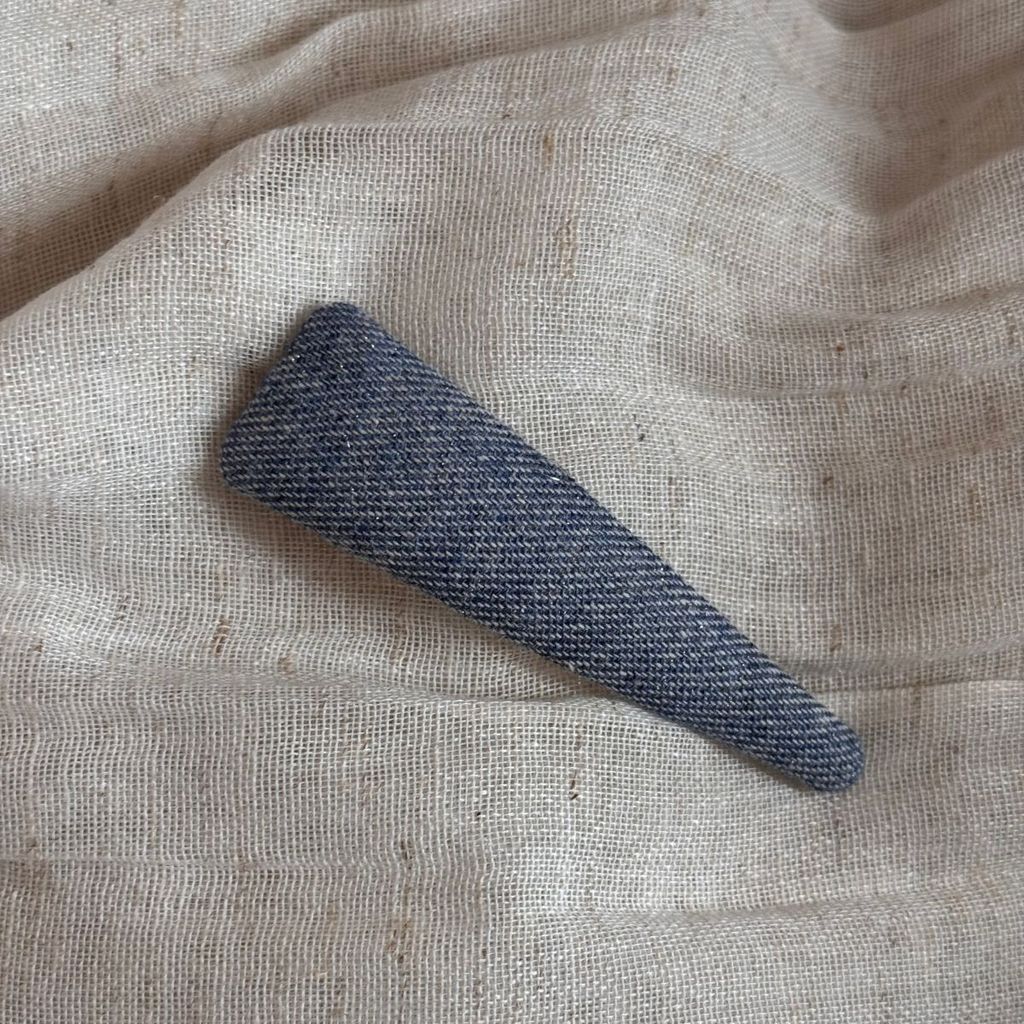 Kẹp tóc vải Denim Hàn Quốc Kẹp tóc nữ