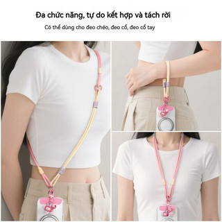 Dây đeo điện Thoại Dễ Thương Có Thể điều Chỉnh Dây đeo Vai đeo Chéo Kẹp Cố định Quanh Cổ Phù Hợp Với Mọi Người