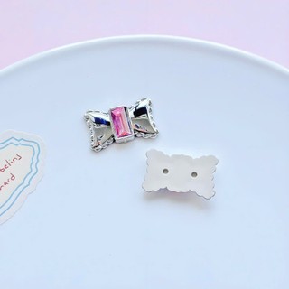 Set charm cao cấp: Set Charm Bạc Đính Đá Sang Chảnh – Charm Gấu Nơ Vương Miện Pha Lê Lấp Lánh Trang Trí Dép hot trend