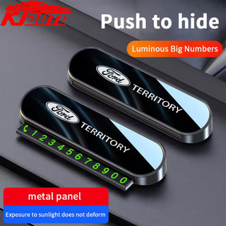 Thẻ số điện thoại ô tô Lãnh thổ Ford Thẻ đỗ xe tạm thời Có thể ẩn số điện thoại với 5 bộ số cho lãnh thổ CX743 CX756 Phụ kiện nội thất