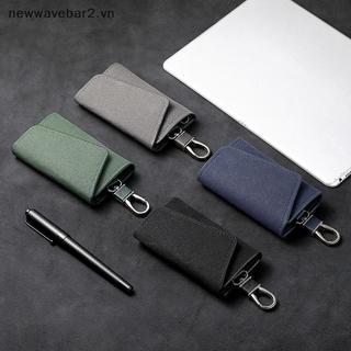 Túi Móc Chìa Khóa Da Thật Chính Hãng Nam Nữ, Hộp Đựng Chìa Khóa Ô Tô, Túi Đựng Thẻ Mini, Thiết Kế Đơn Giản, Quà Tặng