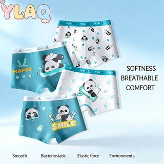 Quần lót bé trai Quần lót Boxer Quần lót hoạt hình Gấu trúc Thiết kế thoáng khí Thoải mái Mặc hàng ngày