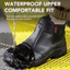 Giày bốt bảo hộ lao động phong cách Chelsea bằng thép đôi đến tiêu chuẩn Giày bảo hộ lao động mật độ đôi Đế ngoài PU nhẹ Thoải mái chống dầu Giày bốt ngắn KISO