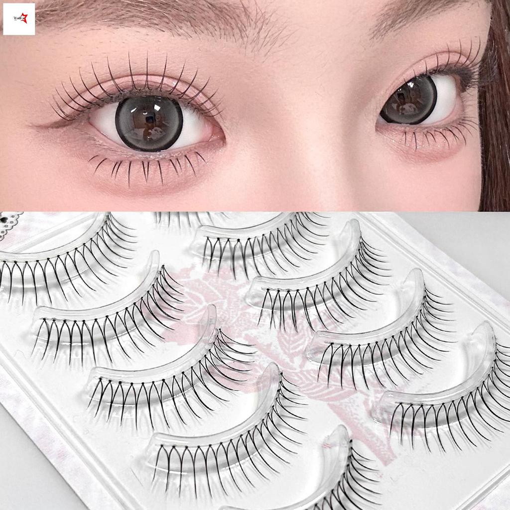 Dây đeo mỏng Wispy giả tự nhiên - Lông mi sọc mịn cho bữa tiệc công sở du lịch