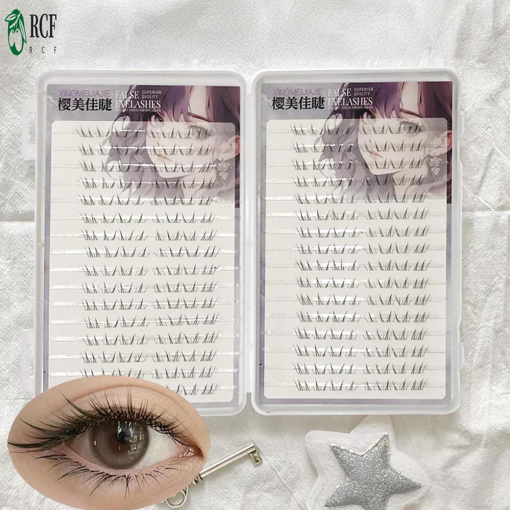 Phần mở rộng mi đáy đen 4-6mm C Curl - Cụm lông mi DIY để trang điểm làm đẹp
