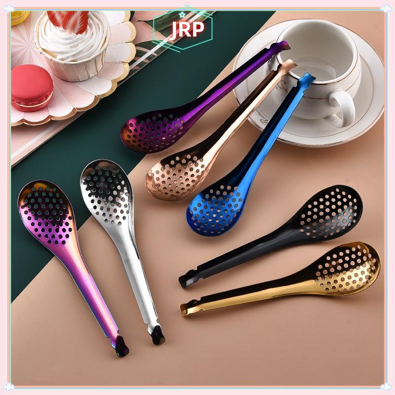 JRP 410 Thìa Nhà Bếp Bằng Thép Không Gỉ Có Lỗ Ẩm Thực Cá Caviar Builder Roe Sauce Lọc Thìa Bền Nhà Bếp Nấu Ăn Tiện Ích JRP