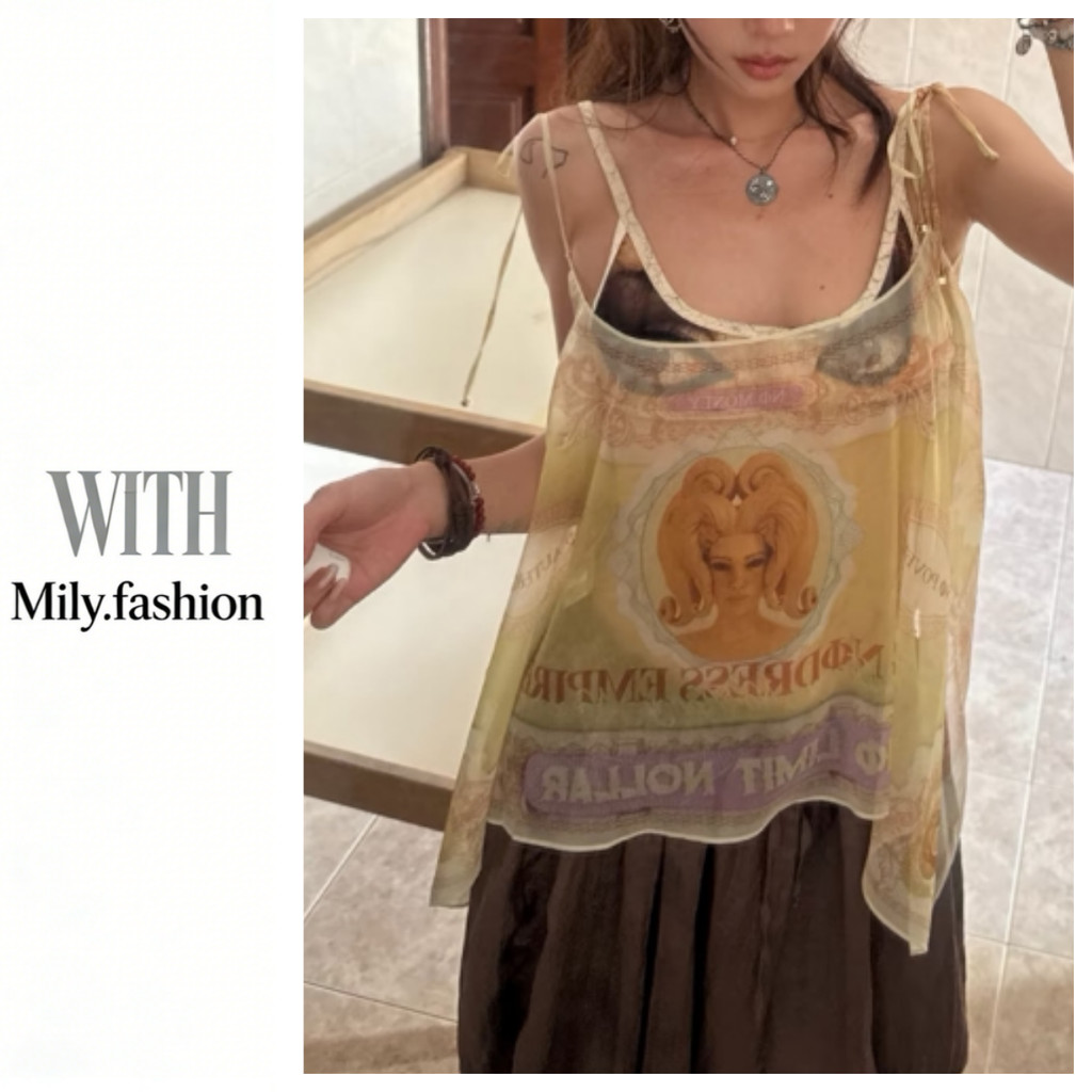 Milyfashion Áo sơ mi ngọt ngào chất liệu voan, thiết kế gợi cảm dành cho kỳ nghỉ