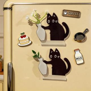 Đa Năng Mèo Whisker Collector- Hoa Khô mọng Nước Màn Hình Hiển Thị Trang Trí Giá Đỡ Món Quà Dễ Thương- Mèo Trang Trí Tủ Lạnh Từ Tính