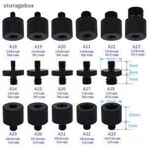 Vít chuyển đổi Đai ốc kép 1/4 sang M4 M5 M6 M8 M10 cho máy ảnh DSLR, Braet máy chiếu, phụ kiện chụp ảnh