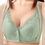 2026 ren mới plus size khóa trước cốc cố định không có vòng thép đồ lót dành cho nữ, tập hợp gợi cảm, chống chảy xệ, dây đeo vai có thể điều chỉnh, áo ngực thoải mái