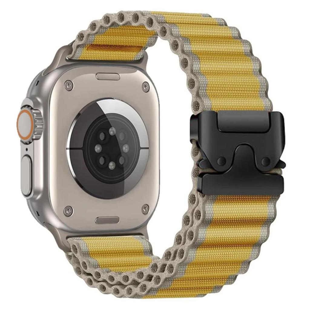 Dây đeo Nylon cho Apple Watch Series11 / 10 46mm 42mm Ultra3 / 2 / 1 49mm 45mm 44mm 42mm 41mm 40mm 9 8 7 6 SE 5 4