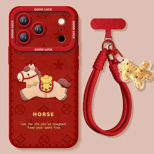 Ốp Điện Thoại Thỏi Pony Thích Hợp Cho iPhone17ProMax Vỏ Bảo Vệ Thích Hợp Cho iPhone16Pro