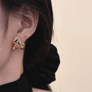 Vòng cổ và bông tai zircon ngọc trai phong cách cung hoàng đạo, thời trang thu đông mới