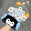 WEETW Furry Penguin Eye Shade, Mặt nạ mắt ngủ hình chim cánh cụt co giãn, Mặc thoải mái Phim hoạt hình Kawaii Mặt nạ mắt sang trọng mềm mại Đồ ngủ tại nhà