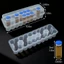 Hộp Bảo Quản Microtube GILL, Hộp Đựng Lọ Có Thể Xếp Chồng, 3 / 5 / 7 / 10mL Nhựa 2 / 10 / 24 Khe Cắm Tủ Đông Hộp Đựng Tủ Lạnh