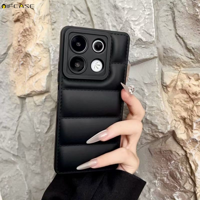 Dành Cho Samsung Galaxy S25 S24 S23 S22 Plus Ultra FE S25 + S24 + S23 + S22 + S21 + Ốp Điện Thoại 3D Stereo Down Jacket Thiết Kế Nhiều Màu Sắc Kẹo Chắc Chắn Dễ Thương Sáng Tạo Vỏ Mềm