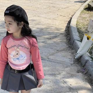 A101-[tomnaukids] Áo thun dài tay bé gái Form ÔM chất liệu cotton mềm co giãn - Size 8-35Kg