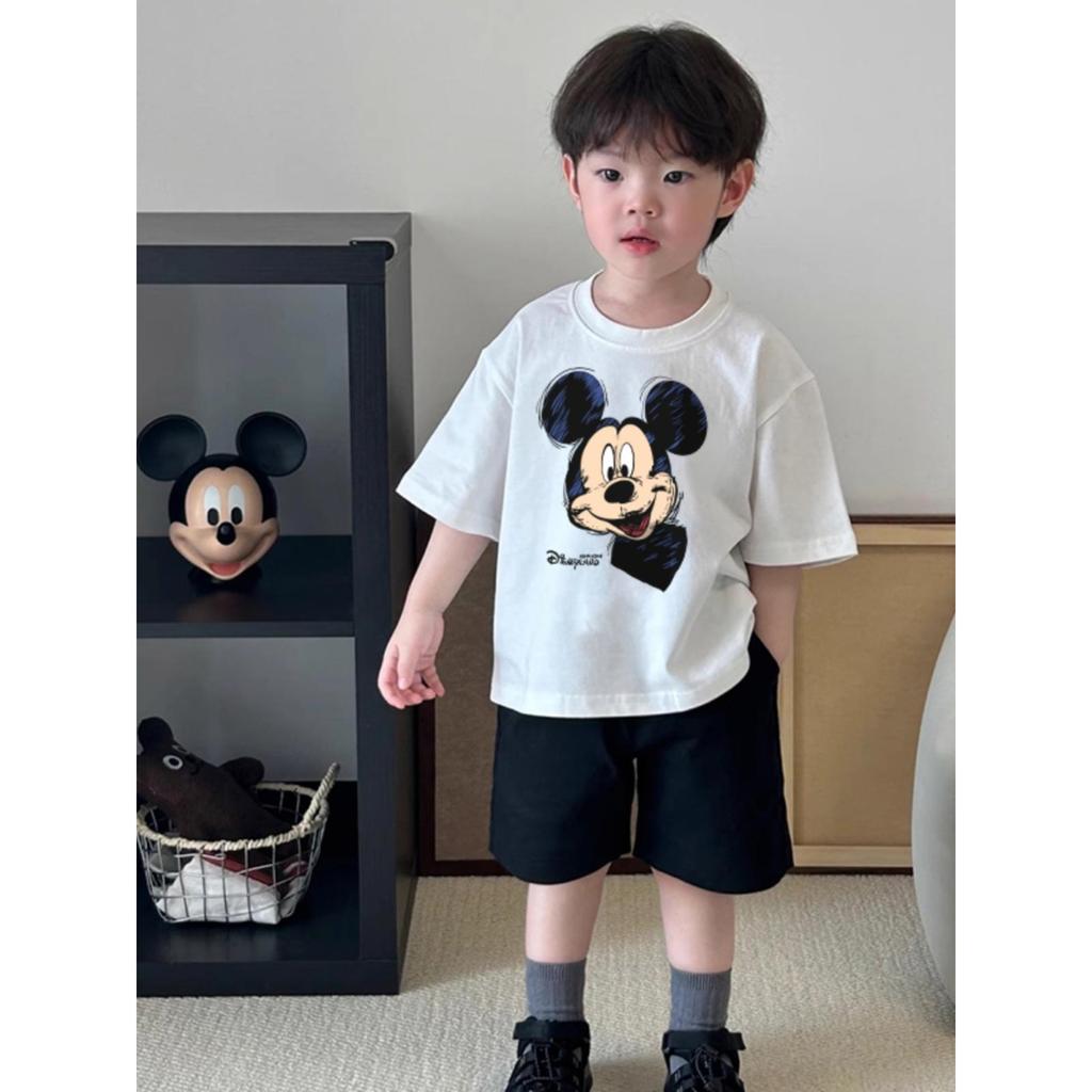 Áo Trẻ Em Đẹp, Mùa Hè, Cổ Tròn, Bé Trai Gái, Hoạt Hình, Ngắn Tay