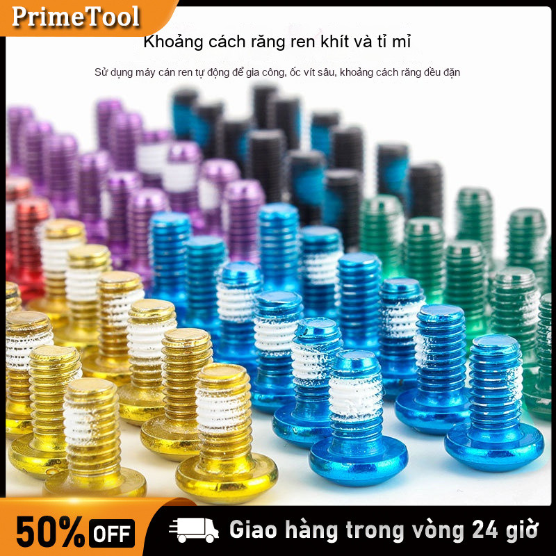 GIYO chính hãng 12 ốc M5x10mm, ốc phanh đĩa - Ốc phanh đĩa，bằng thép，Bộ 12 con，Xe đạp leo núi