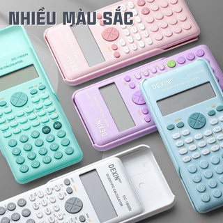 Máy tính khoa học màu pastel dễ thương, đồ dùng học tập đa năng 240 chức năng thiết yếu cho học sinh cấp 2 và cấp 3