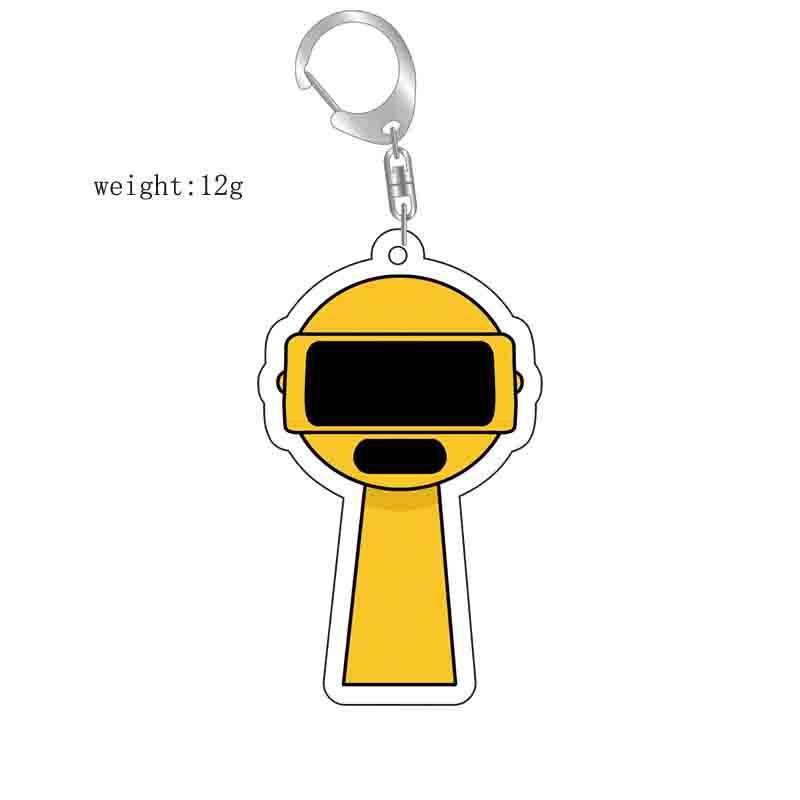 Sprunki Acrylic Key Chain Fashion Key Ring Bag Charms Gift Girl Sprunki Oren Raddy Gray Brud Vineria Pendant Cute
