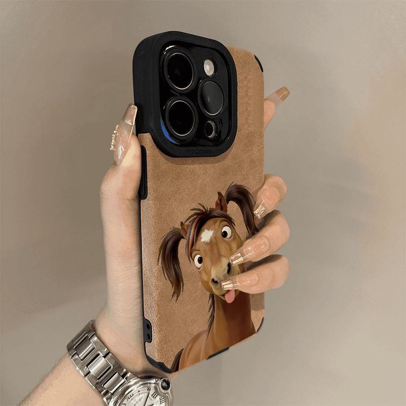 Nhổ đôi ngựa đuôi ngựa ngựa cho 17 15 14promax lông lật iPhone 16 11 xu hướng 12pro