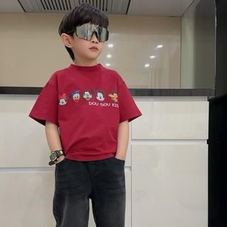 [AP71 - DOU DOU KID] Áo Phông Hữu Cơ Trẻ Em 11-48kg,Chất Áo Mềm Mại