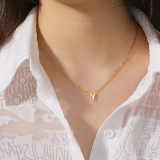 Trang sức choker bảng chữ cái Skyrim A-Z bằng thép không gỉ - Quà tặng sinh nhật độc đáo