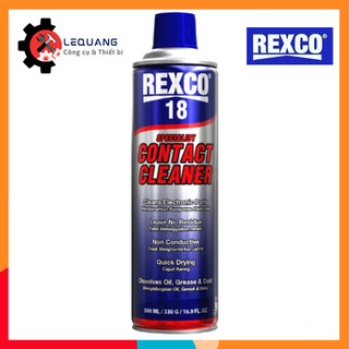 Chai xịt tẩy rửa linh kiện điện Hiệu Quả, Kéo Dài Tuổi Thọ REXCO 18 CONTACT CLEANER dung tích 500ml 220ml