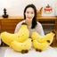 DARON Trái Cây Chuối Sang Trọng Gối, Vàng Sang Trọng Chuối Sang Trọng Đồ Chơi, Series Vui Nhộn Mô Phỏng Chân Dài Thiết Kế Dễ Thương Búp Bê Chuối Dễ Thương Xmas