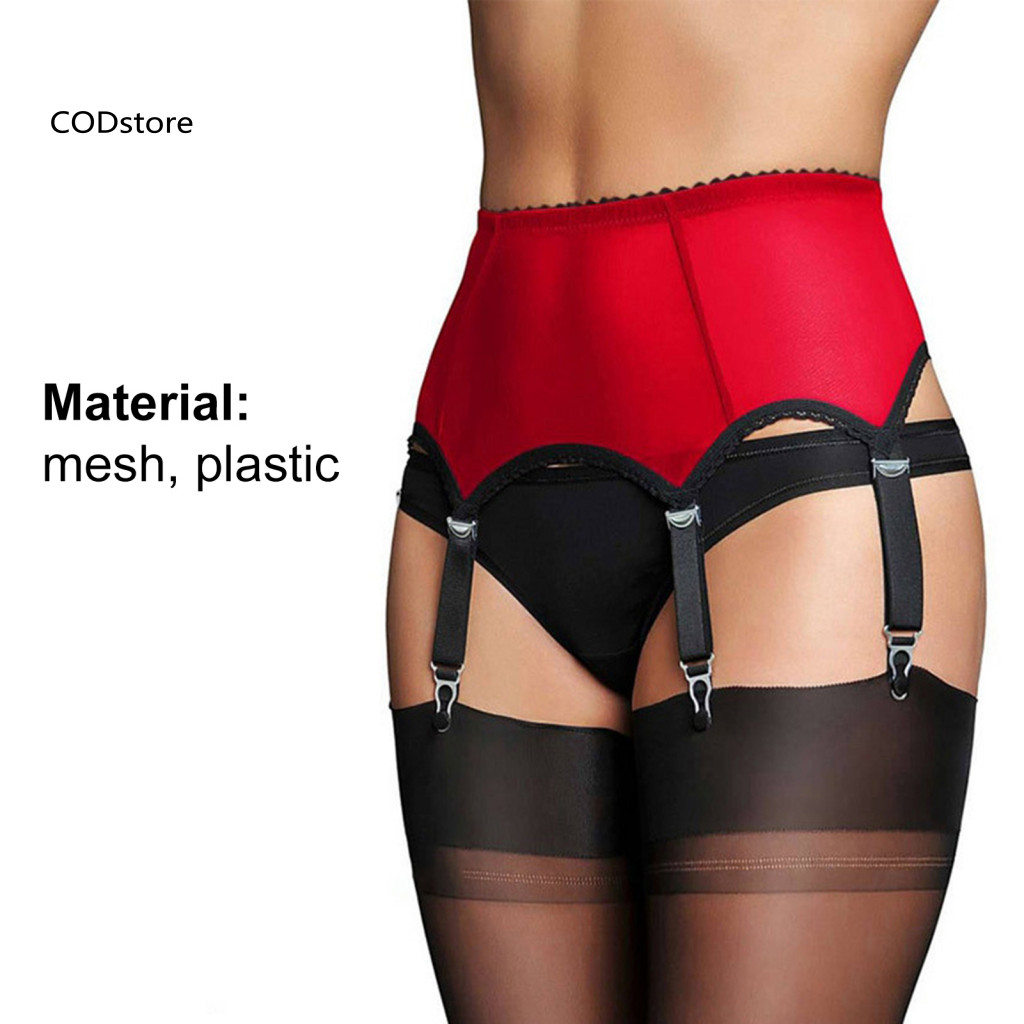 KDC Vòng tay thắt lưng và Garter Leg Harness có thể điều chỉnh với 6 kẹp - Phụ kiện dành cho người lớn