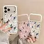 Bút ngắn mèo dễ thương cho iPhone 17Air16promax trường hợp iPhone 15plus mới 14 lỗ lớn 1312