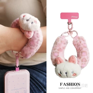 Dây Điện Thoại Di Động Sang Trọng Hoạt Hình Dễ Thương Dây Cổ Tay Ngắn Độc Đáo Đẹp Tinh Tế Cao Cấp Mùa Đông Ngoài Trời Phong Cách Di Động