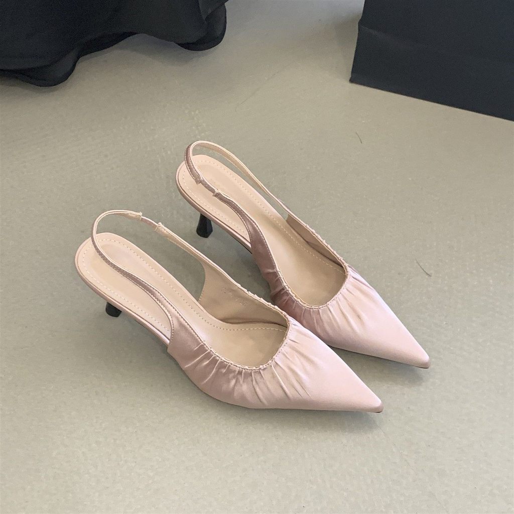 Giày Sandal TT Nữ Mũi Nhọn Không Mệt Mỏi Chân Đẹp Gót Cao
