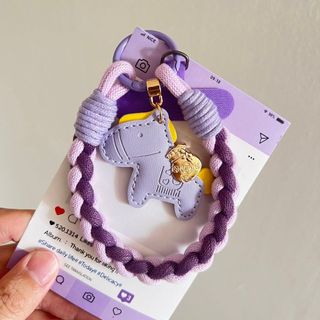 Ốp Lưng Điện Thoại Kèm Kẹp Chống Mất, Dây Đeo Ngắn, Mặt Dây Chuyền, Bền, Di Động