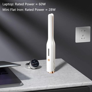 Máy duỗi tóc bằng gốm Mini - Bàn ủi tạo kiểu làm nóng nhanh cho tóc ngắn Thân thiện với du lịch