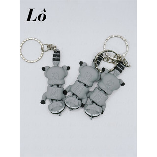 Móc Khóa Gấu Mèo Raccoon - Phụ Kiện Balo/Túi Xách Dễ Thương, Độc Lạ