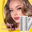 Lông mi giả AFTEROF, Lông mi giả tự nhiên và dày thủ công, Làm đẹp Full Strip Không tàn nhẫn Khối lượng dài Lông mi giả nối mi mi