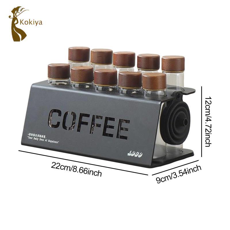 Ống bảo quản hạt cà phê liều đơn Lọ thủy tinh cho quán Bar bán lẻ Cafe