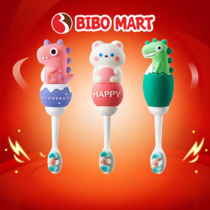 Bàn Chải Đánh Răng Lông Mềm 3931 Hoạt Hình Ngộ Nghĩnh Cho Bé Tập Vệ Sinh Cá Nhân - Bibo Mart
