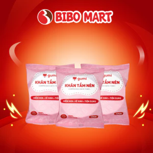Khăn Tắm Nén Gumi Chất Liệu Cotton Mềm Mịn Và An Toàn Với Mọi Loại Da - Biboamrt