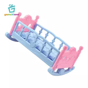 Gamchiano Rocking Cradle Nôi Giường Nội Thất Phòng Ngủ Cho 25cm Mellchan Búp Bê Phụ Kiện