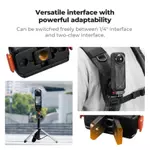 1 Cái Giá đỡ bộ chuyển đổi phát hành nhanh từ tính Tương thích với Insta360 X5, với lỗ vít 1 / 4 / Kết nối bộ chuyển đổi / Khóa an toàn, Đế mở rộng khung hợp kim nhôm cho Ace Pro 2 — ảnh 4