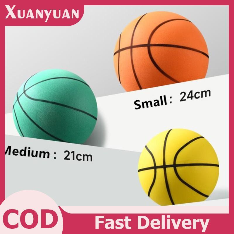 Xuân 18/21/24cm - Bóng Rổ Mini Im Lặng Có Vòng, Độ Bền Cao, Quà Tặng Lý Tưởng Cho Trẻ Em VN