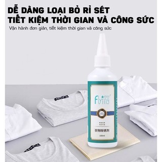 【COD】Chất lỏng làm sạch vết rỉ trên vải cotton, len và các chất liệu khác, cho kết quả rõ rệt trong thời gian ngắn,100ml