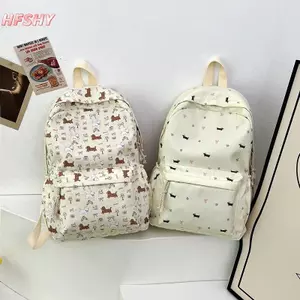 HFSHY In Hình Dễ Thương Chó Con Dachshund Phong Cách Đại Học Bapa Sinh Viên Schoolbag Di Động Dung Tích Lớn Túi Du Lịch Nữ Tính Quà Tặng Sinh Nhật VN